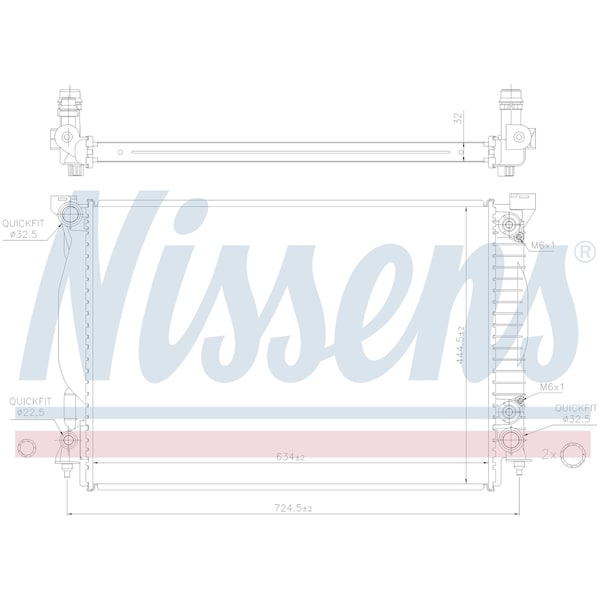 Nissen Nissens Radiator, 60307A 60307A - main